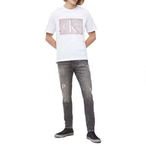 Calvin Klein pánské bílé tričko Box - L (112)